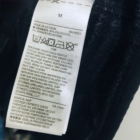 GAP GAPFit Athletic Track Gym Running Zippered Jacket sz M - Picture 13 of 13